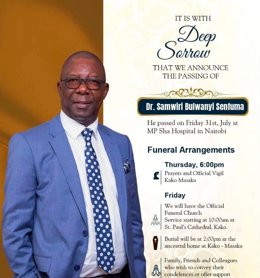 Dr. Samwiri Bulwanyi Senfuma Funeral