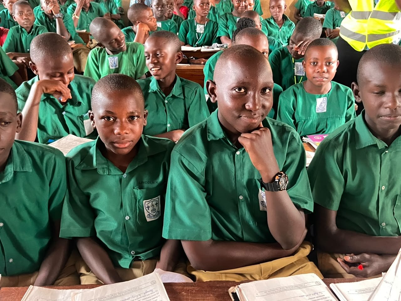 ONC Coordinator Patience Namuddu at St Mary’s Primary School in Mubende District during government school monitoring.