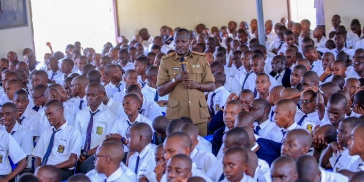 Lt. Col. Frank Murema SMACK students